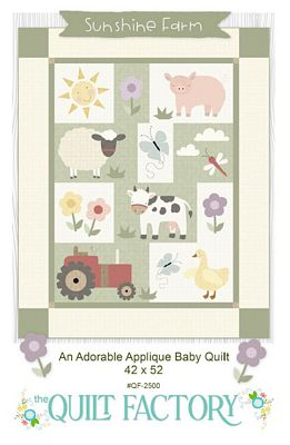 SUNSHINE FARM Applique Baby Quilt Pattern by The Quilt Factory