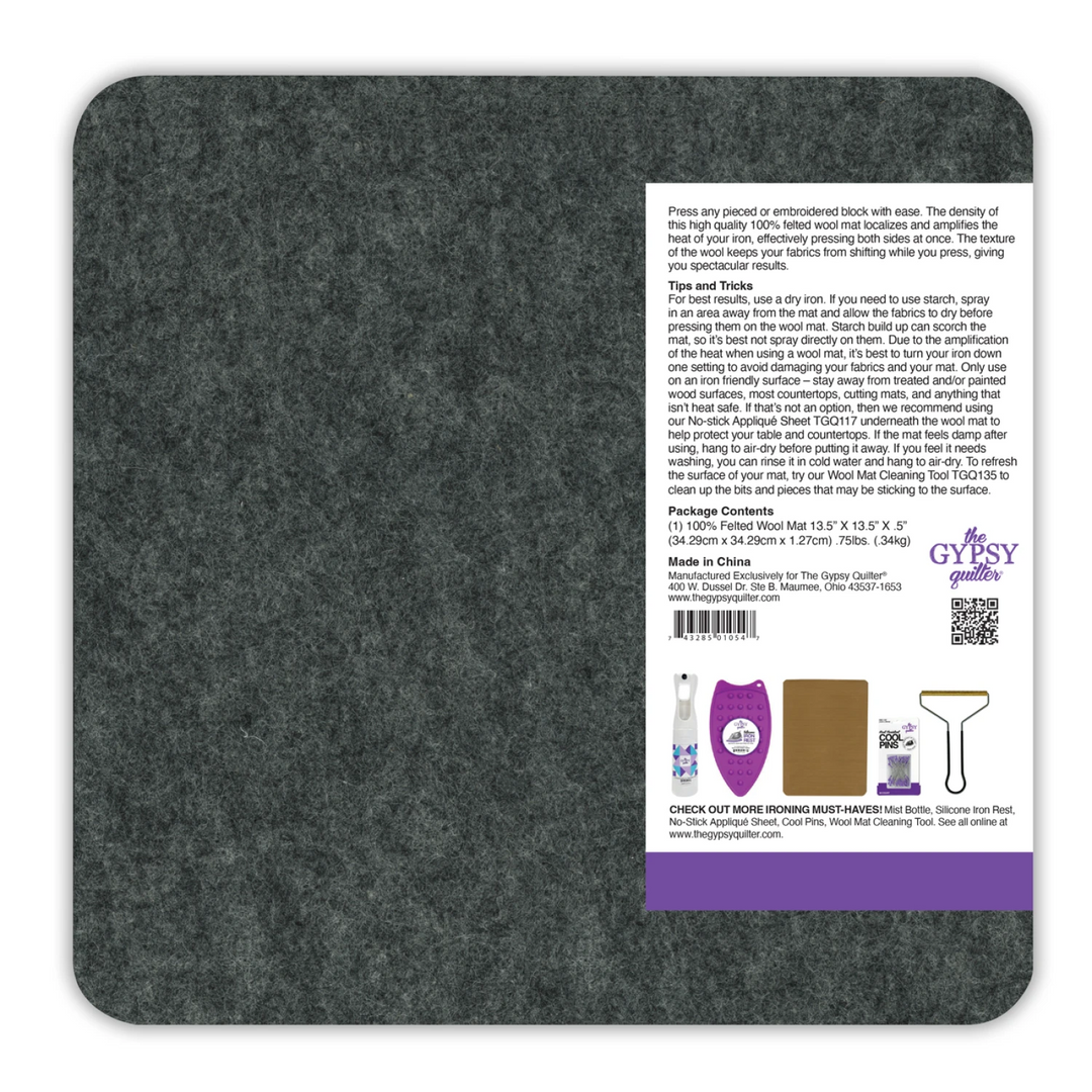 Wool Pressing Mat  13.5 x 13.5