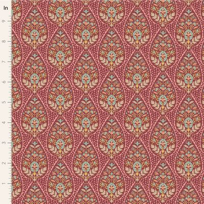 SANCTUARY: MAROON & RHUBARB 5pc. Fat Quarter Bundle Precuts by Tilda