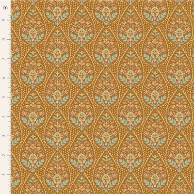 SANCTUARY: CARAMEL & OCHRE 5pc. Fat Quarter Bundle Precuts by Tilda