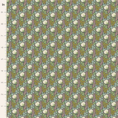 SANCTUARY: GREEN & GREY 5pc. Fat Quarter Bundle Precuts by Tilda