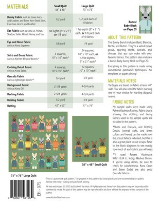 THE BUNNY BUNCH  Quilt Pattern