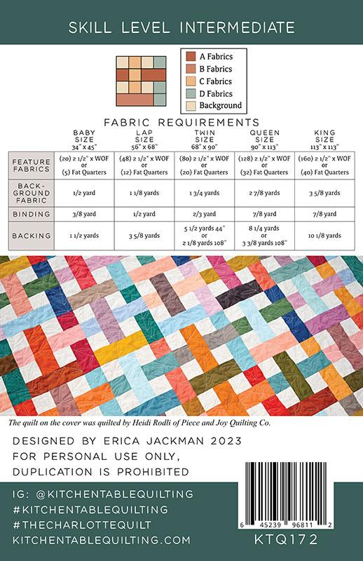 The Charlotte Quilt Pattern