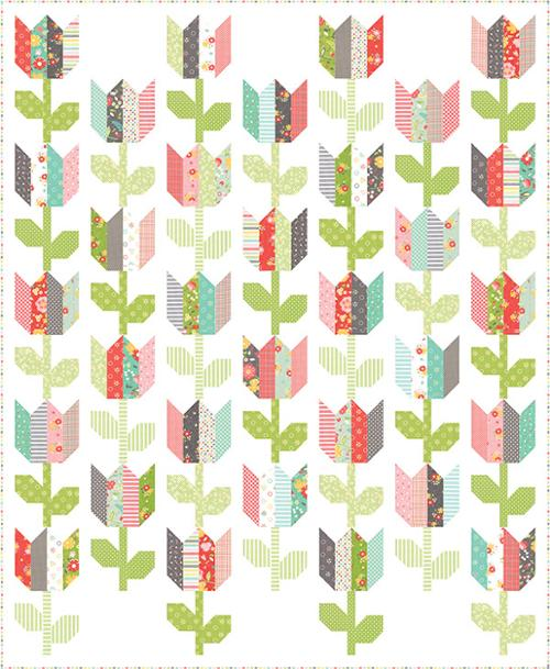TULIP MARKET Quilt Pattern by Coriander Quilts