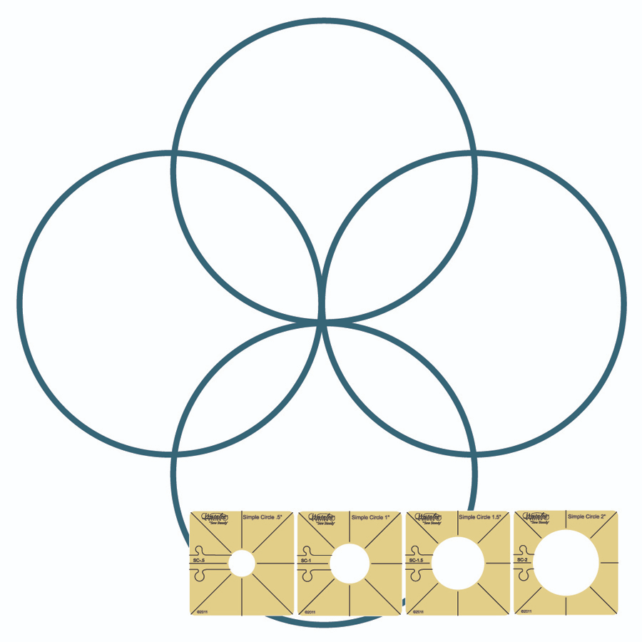 Westalee Design SIMPLE CIRCLES Longarm Templates