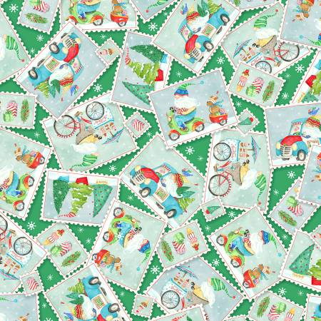 WHEELING WINTER WONDERLAND Fat Quarter Bundle Precuts