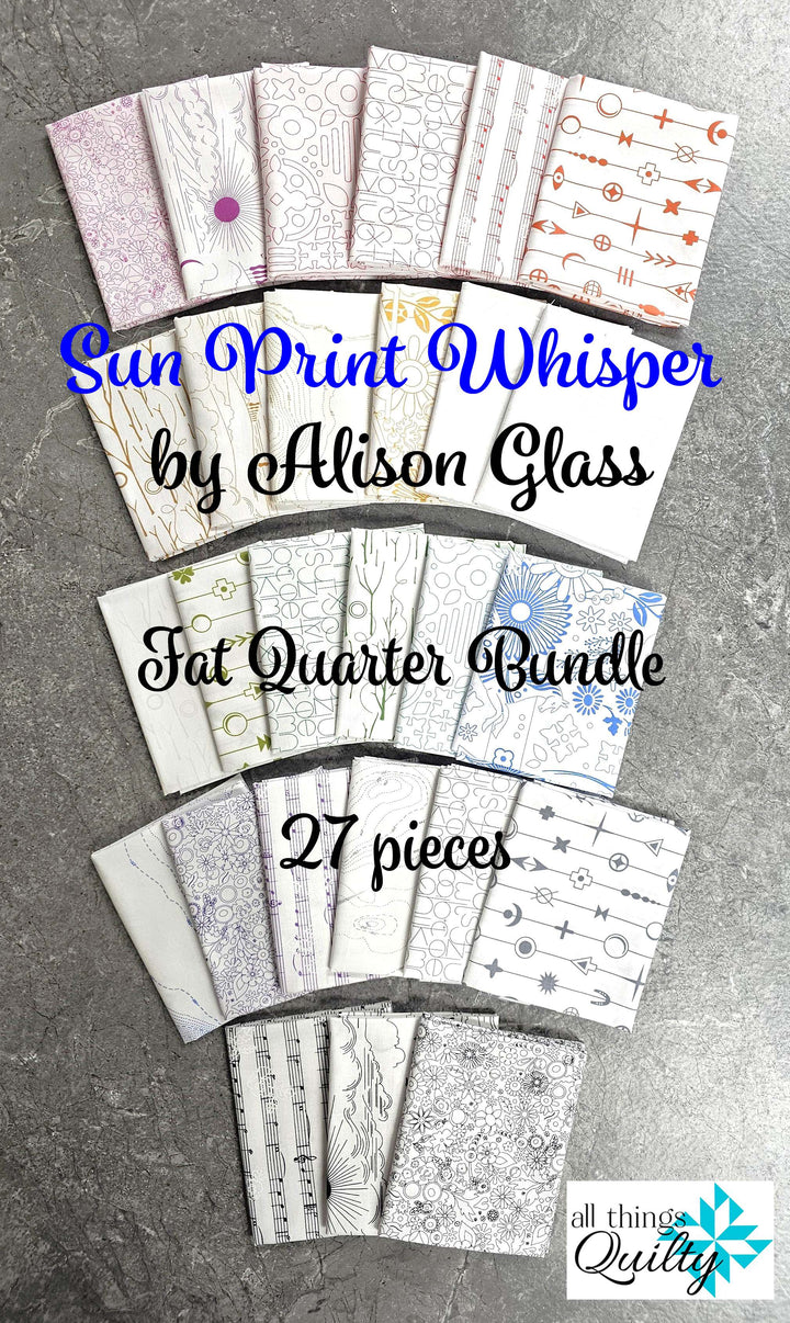 SUN PRINT WHISPER Fat Quarter Bundle by Alison Glass