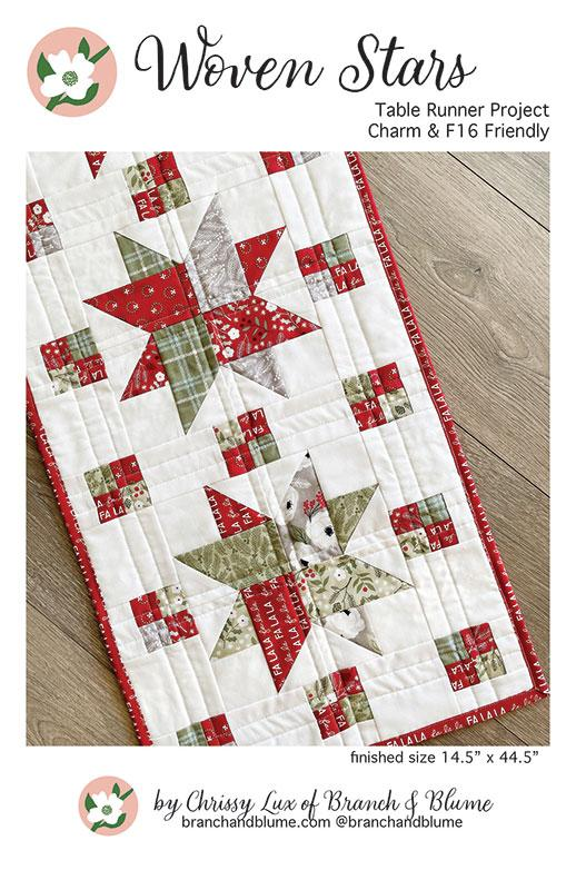 WOVEN STARS KIT - Table Runner featuring Star Spangled by April Rosenthal