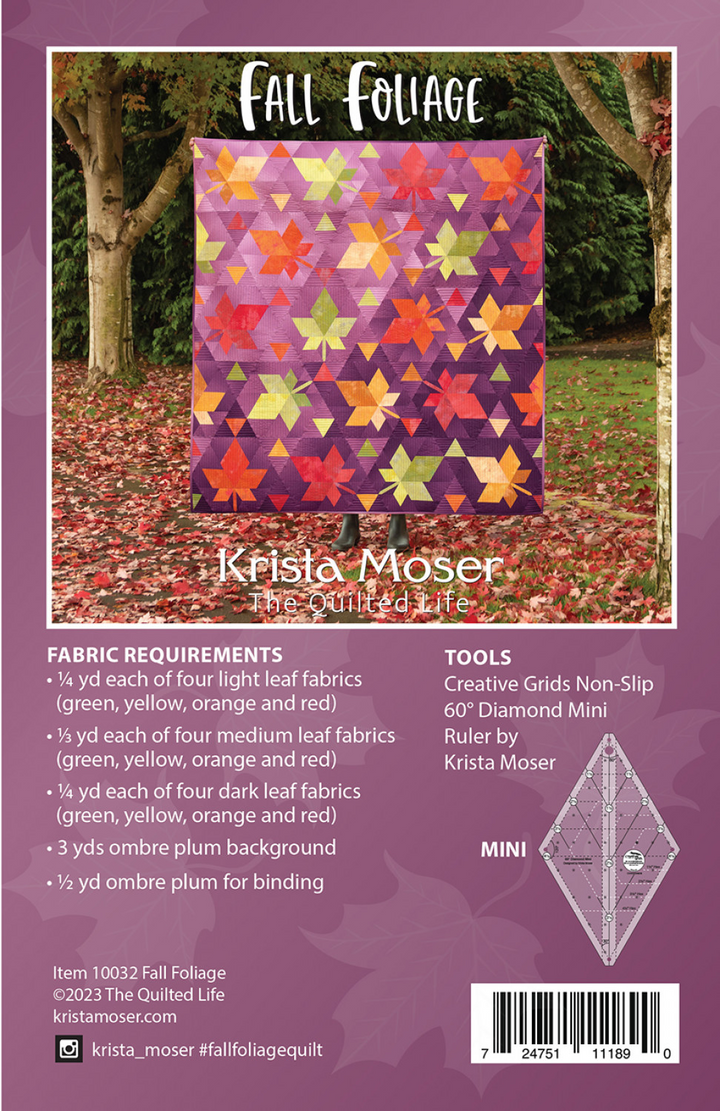 FALL FOLIAGE Quilt Pattern by Krista Moser