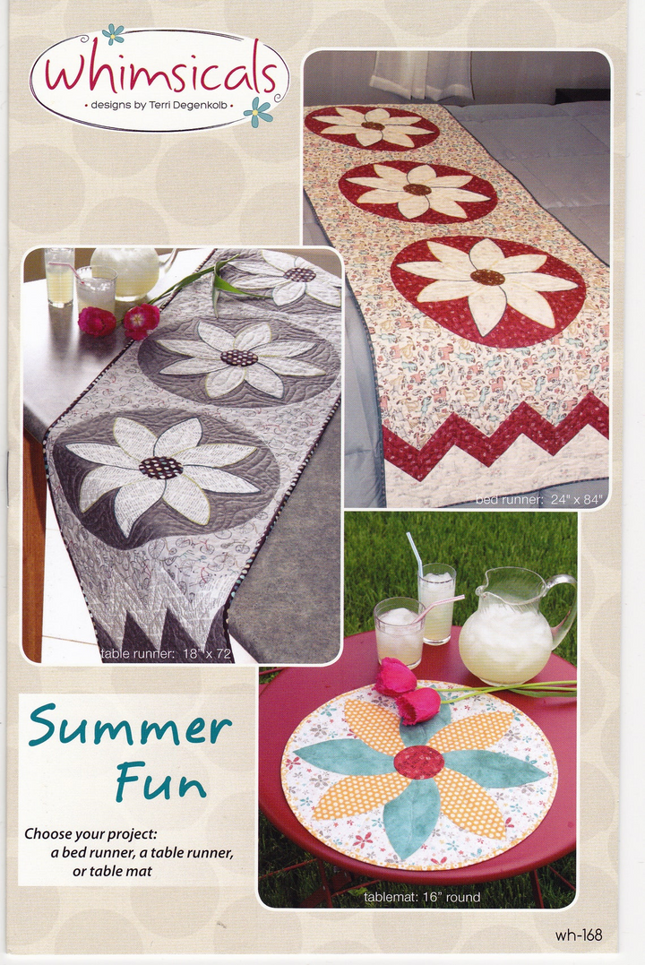 SUMMER FUN Table Runner Applique Quilt Pattern