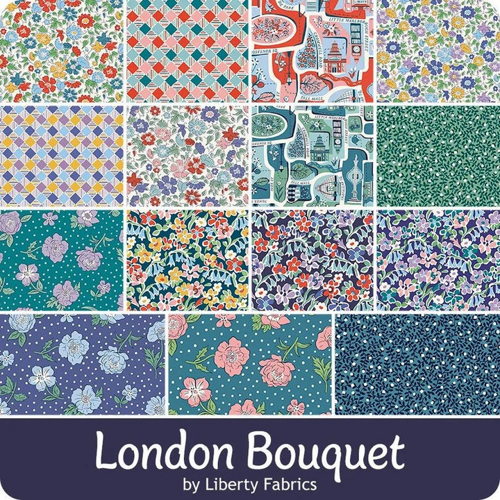 LONDON BOUQUET 10-Inch Stacker Precuts by Liberty Fabrics
