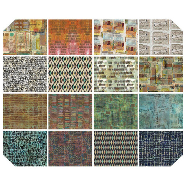 ON YOUR MARK Fat Quarter Bundle Precuts by Seth Apter for FreeSpirit Fabrics