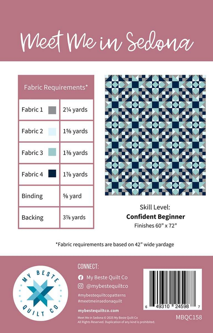 Meet Me In Sedona Quilt Pattern