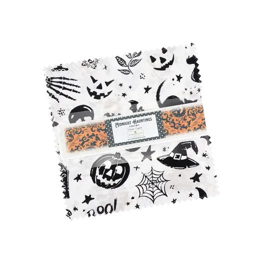 MIDNIGHT HAUNTINGS 5 Karat Gems 5-Inch Precuts by Wilmington Prints