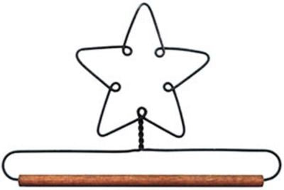 6" Star with Dowel Mini Quilt Hanger