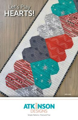 LET'S PLAY HEARTS!  Table Runner Pattern