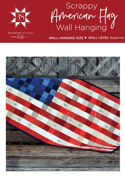 SCRAPPY AMERICAN FLAG Quilt Pattern
