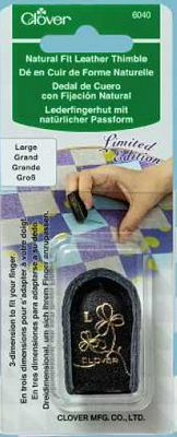 Dedal de cuero de ajuste natural