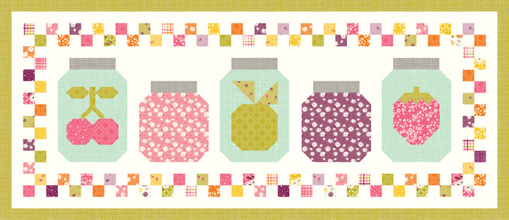 IN A FRUIT JAR - SUMMER Table Runner Boxed Kit by SANDY GERVAIS