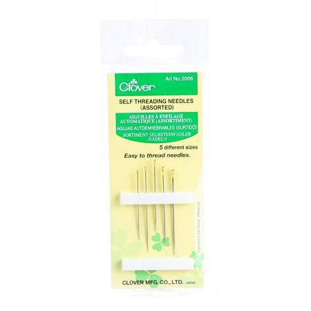 Clover Self-Easy Threading Needles 5ct