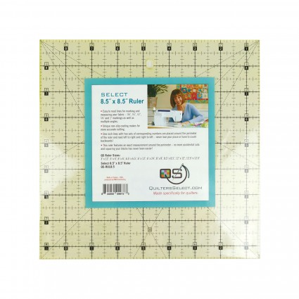 QUILTERS SELECT Non-Slip 8.5"x8.5" Ruler