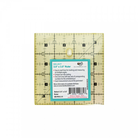 QUILTERS SELECT Non-Slip 3.5"x3.5" Ruler