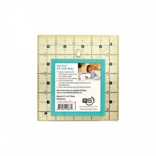 QUILTERS SELECT Non-Slip 4.5"X4.5" Ruler